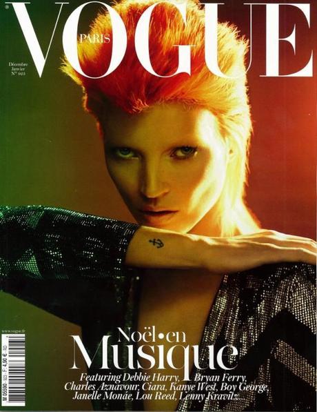 Cover- Kate Moss by Mert & Marcus for Vogue Paris December:January 2011:2012