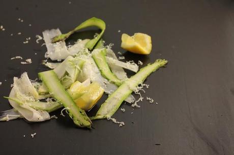 Raw aspargus salad with lemon & parmesan # 42