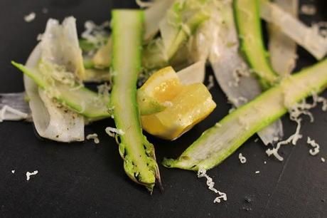 Raw aspargus salad with lemon & parmesan # 42