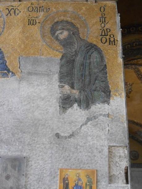 John the Baptist from the Deesis mosaic, 13th century, Aya Sofya, Istanbul