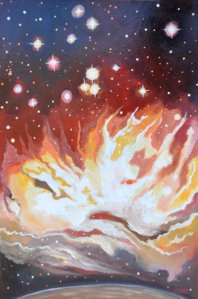 Cosmic Art: Fire & Ice passion