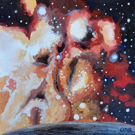 Cosmic Art: Fire & Ice fiery stardust