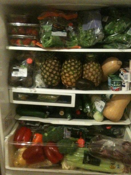 My Fridge after my 7lbs in 7 days shop