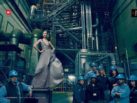 Karlie Kloss, Kasia Struss, Arizona Muse, Liu Wen, Joan Smalls and Chanel Iman by Annie Leibovitz for Vogue US February 2013 2