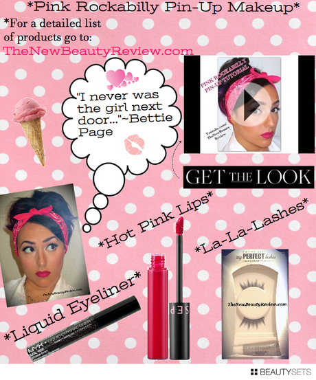 Pink Rockabilly Pin Up Makeup Tutorial Paperblog
