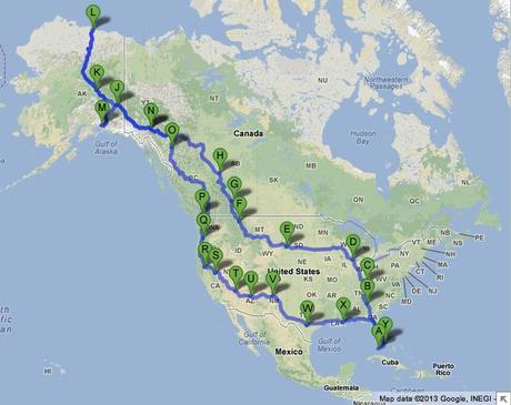 Road Trip Map All About Our Road Trip from Florida to Alaska