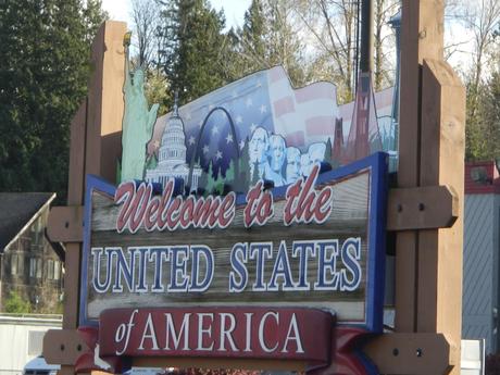 WELCOME TO US SIGN Road Trip from Florida to Alaska