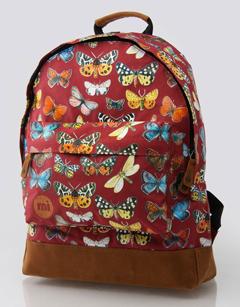 Mi-Pac Allover Animal Print Collection red butterfly