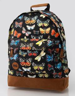 Mi-Pac Allover Animal Print Collection black butterfly