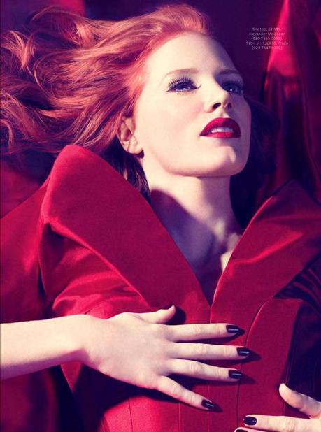 Jessica Chastain by Micaela Rossato for InStyle UK February 2013