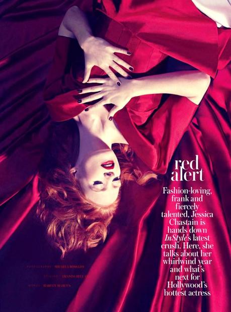 Jessica Chastain by Micaela Rossato for InStyle UK February 2013 2
