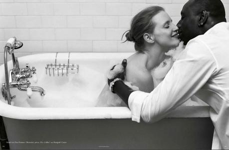 Omar Sy & Jessica Chastain by Bruce Weber for Vogue Germany January 2013 5