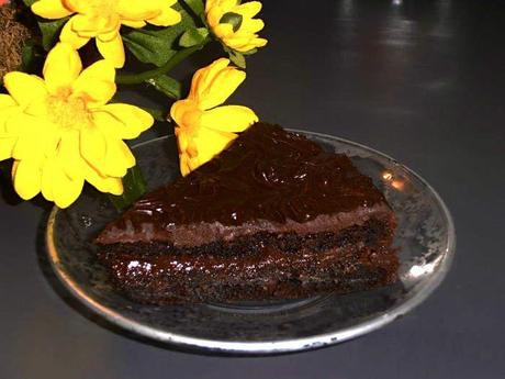 Saturday Morning: chocolate flourless cake