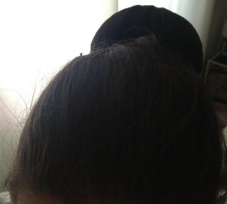 I&K; hair extensions, hair bun