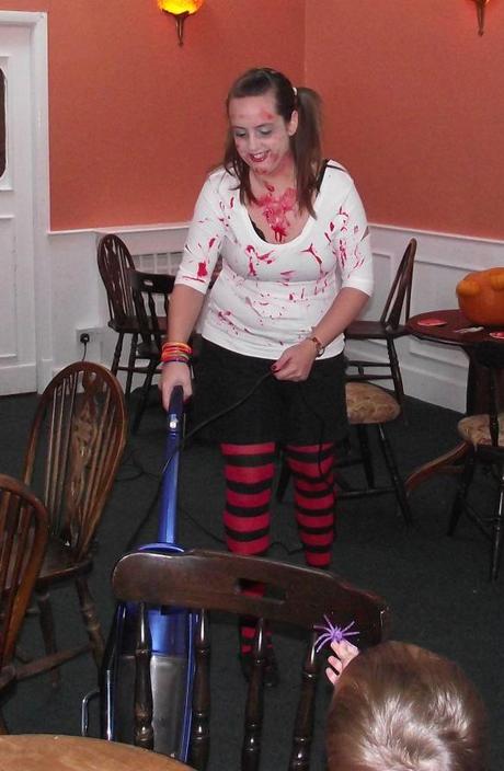 Even at a friend's party I had a hoover in my hand! (BTW it was fancy dress!!!)