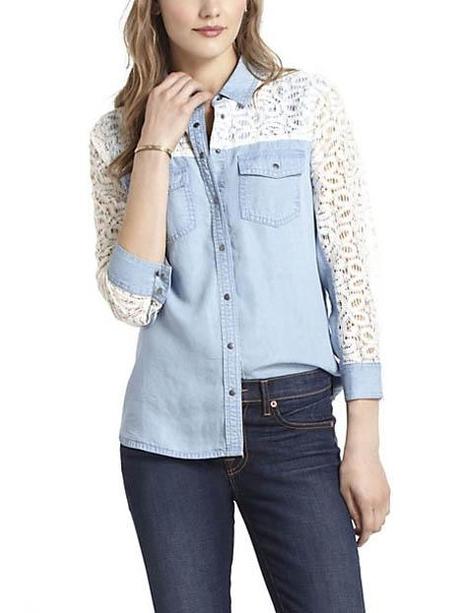 chambray top lace The Roster  2013 MUST have Fashion Items