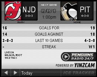 Game 8 : Penguins vs. Devils : 02.02.13 : Live Game Thread! Game 8 : Penguins vs. Devils : 02.02.13 : Live Game Thread!