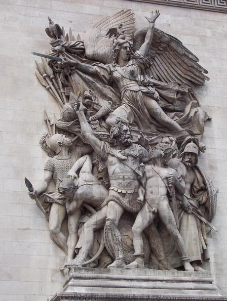 Arc de Triomphe - Le Départ de 1792' or La Marseillaise sculpture  closeup - Paris - France