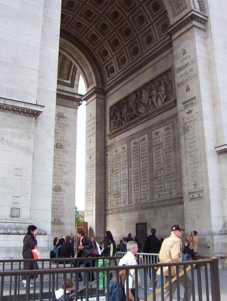 Arc de Triomphe - names of battles on the walls 2- Paris - France