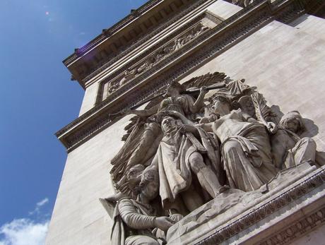Arc de Triomphe - Le Triomphe de 1810 - looking upwards -Paris - France