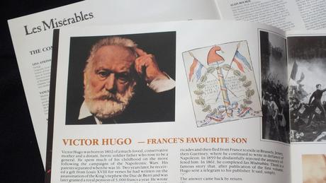 Victor Hugo - picture with Les Miserables folder