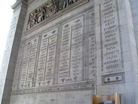 Names on the west pillar