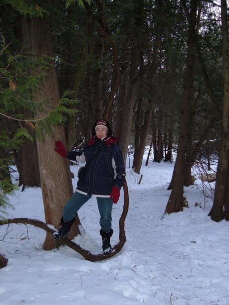 Jean in forest along the Green River