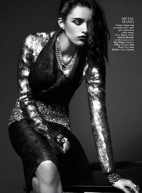 Lakshmi Menon for Vogue India’s February 2013 by Kevin Sinclair4