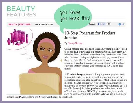 10 Step Program for Product Junkies savvy brown, carol's daughter, transitioning movement, 10 step program, product junkies, naturalhair