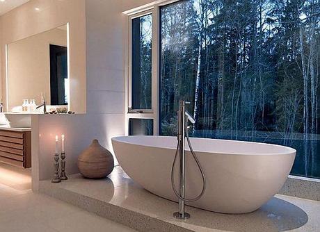 Add Drama to Your Bathroom with a Free Standing Tub free-standing tubs bathroom renovation