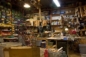 The timeworn workshop at the Eli Whitney Museum. The timeworn workshop at the Eli Whitney Museum.