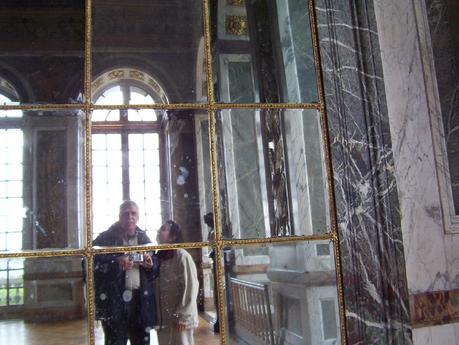 Hall of Mirrors,  Jean and Bob - Palace of Versailles - France