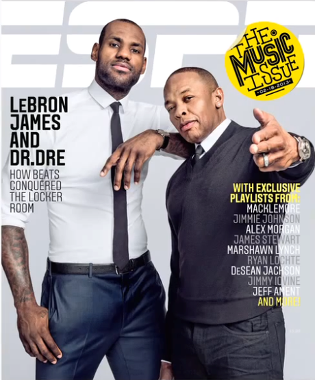 LeBron James x Dr. Dre for ESPN Magazine Music Issue
Check out... LeBron James x Dr. Dre for ESPN Magazine Music Issue
Check out...