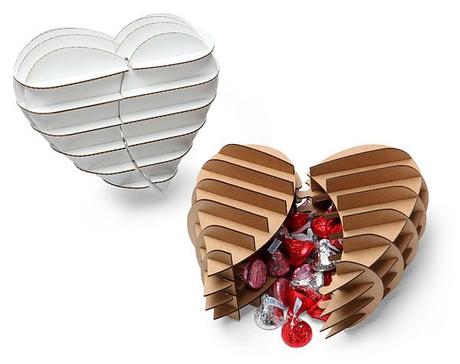 Cardboard Safari Heart-shaped Gift Box from ThinkGeek.com