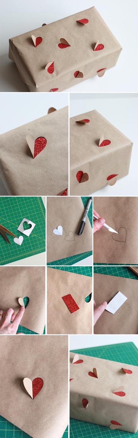 2 simple Valentine's Day gift wrapping ideas