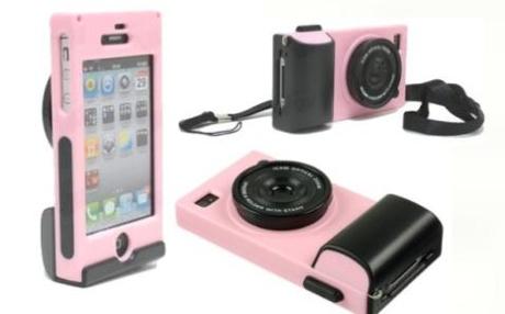 Cool-Camera-Style-Hard-Case-Cover-for-iPhone-4-4S-Pink Camera case for iPhone 4 / 4S