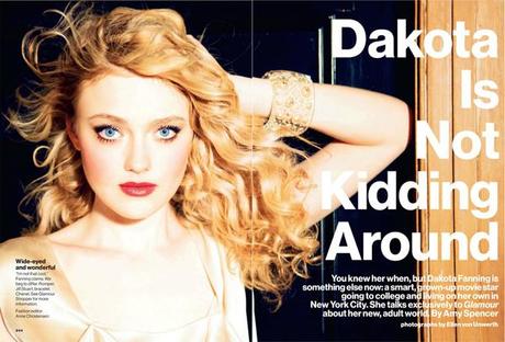 Dakota Fanning by Ellen Von Unwerth for Glamour US March 2013