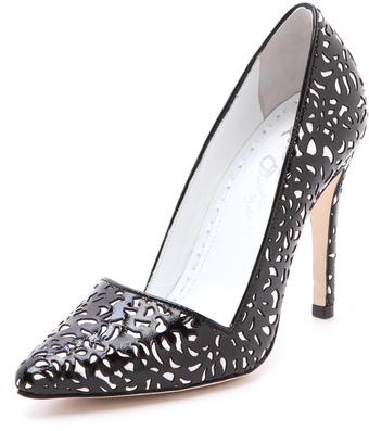 Shoe of the Day | Alice + Olivia Dina Patent Leather Cutout Pump