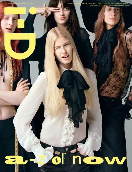 Cara Delevigne,Codie Young, Charlie Bredal, Louise Parker and Magda Laguinge by Richard Bush for the pre-spring issue of i-D Magazine7