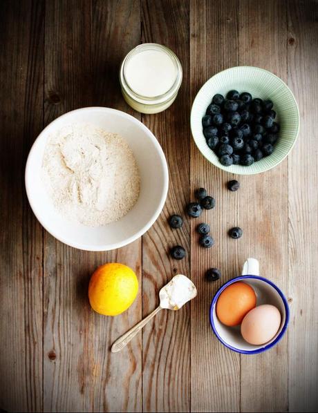 Blueberry Muffins Blueberry, orange, muffins, recipe, wholewheat, fragrant, baking, lazy, weekend
