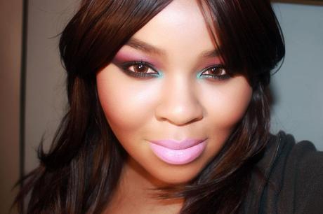 Makeup | Night Out Smokey Eye with Purple and Blue Night Out Party Colorful Smokey Eye Purple Blue Makeup Lime Crime Great Pink Planet