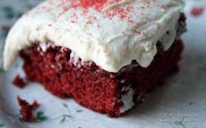 Red Velvet Brownies Recipe with White Chocolate Frosting