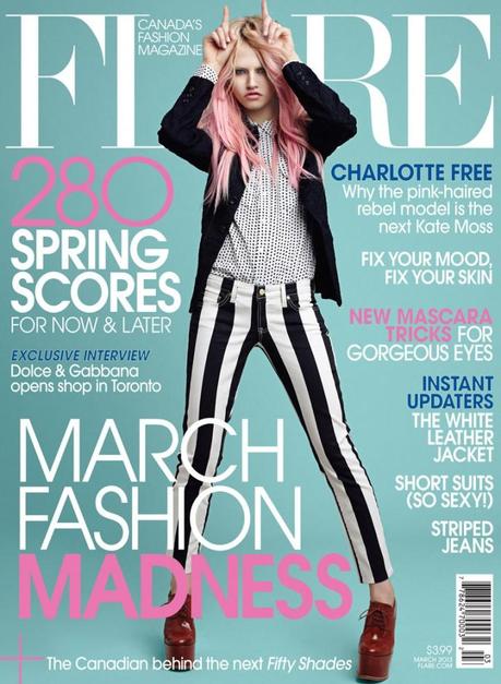 Charlotte Free for Flare Canada March 2013 by Max Abadian