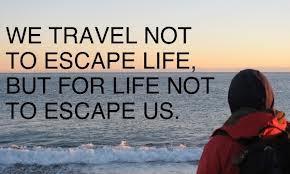 we travel not