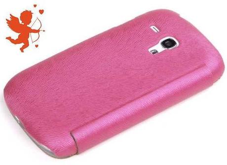 ROCK Flip Leather Case for Galaxy S3 Mini - Pink