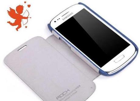 Samsung Galaxy S 3 Mini Flip Leather Case  - Dark Blue