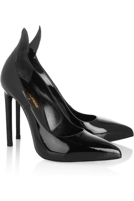 Saint Laurent Patent-leather escarpins ($685) Saint Laurent Patent-leather escarpins ($685)