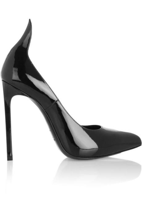 Saint Laurent Patent-leather escarpins ($685) Saint Laurent Patent-leather escarpins ($685)