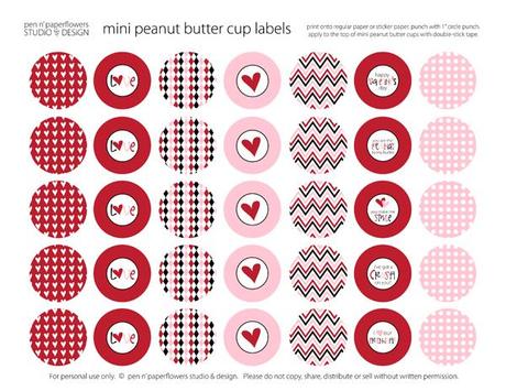 Free Printable Friday: Be Mine Valentine CRUSHpeanutbuttercuplabels