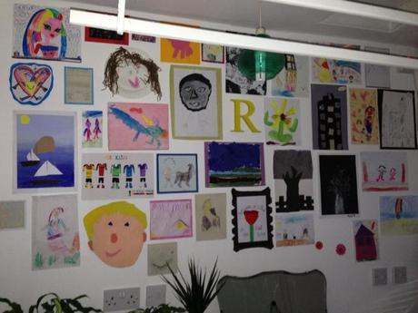 Kids art wall project 💜
